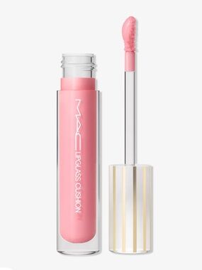 BNIB MAC Cosmetics Lipglass Cushion High Pigment Lip Oil - Yum Yum (bright pink)